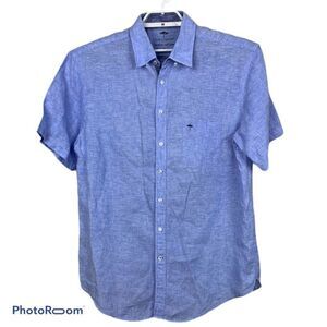 Fynch Hatton Premium Soft Linen‎ Short Sleeve Shirt
